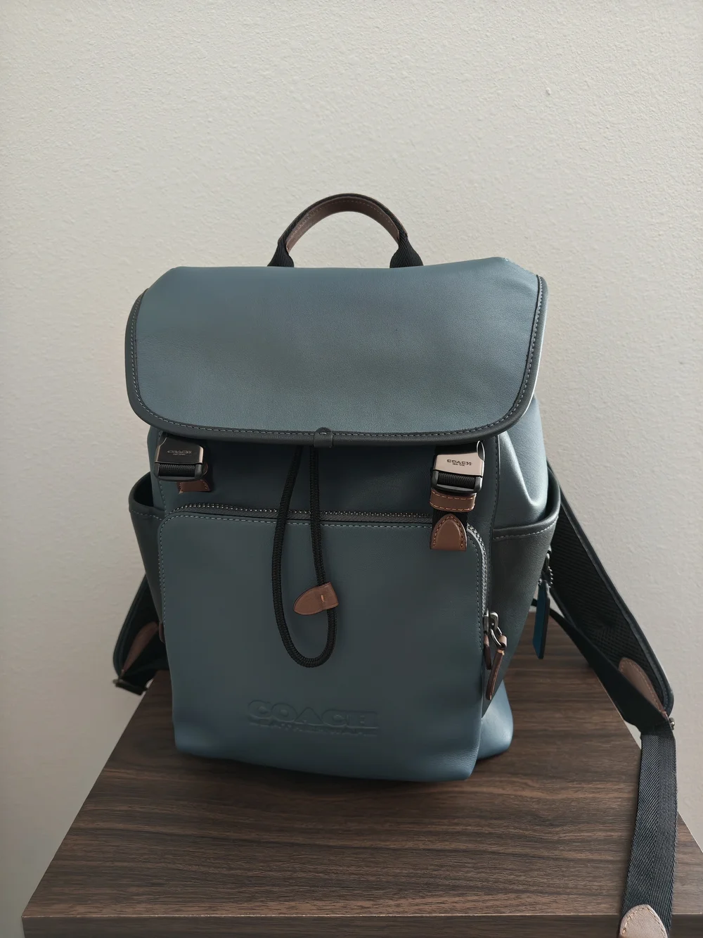 Coach League Leather Flap Backpack - Coach